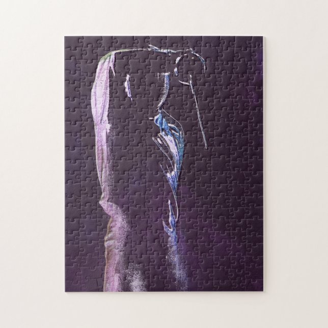 Fencering Silhouette Puzzle Pussel (Vertikal)