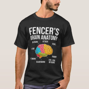 Fencers Brain Anatomy Fencer T Shirt