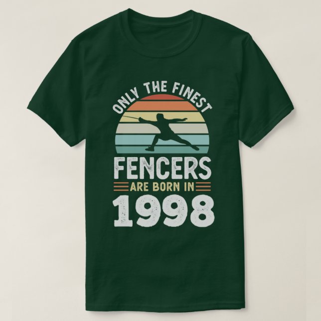 Fencers, född 1998, 30års födelsedag-staket t shirt (Design framsida)