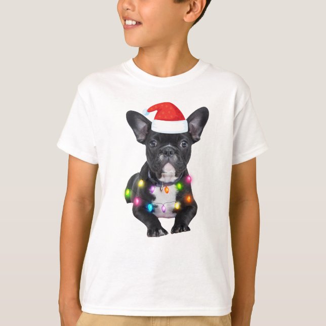 Fenchies christmas-gåva till bulldog älskare t shirt (Framsida)