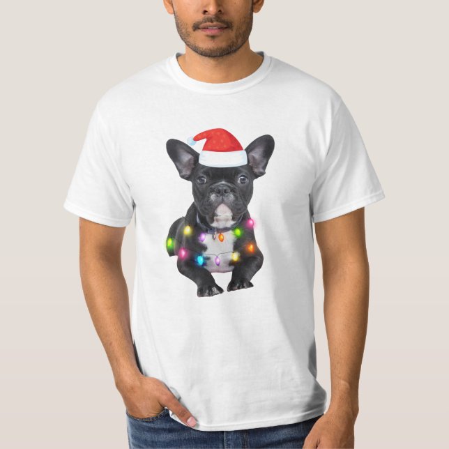 Fenchies christmas-gåva till bulldog älskare t shirt (Framsida)