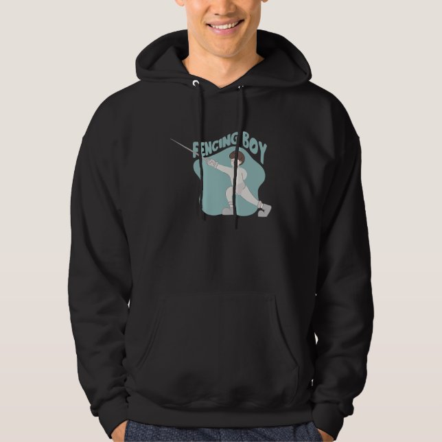 Fencing Boy Fencing Club Hoodie (Framsida)