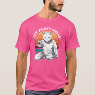 Fencing Game gamer fencer sport Funny sayings gift T Shirt