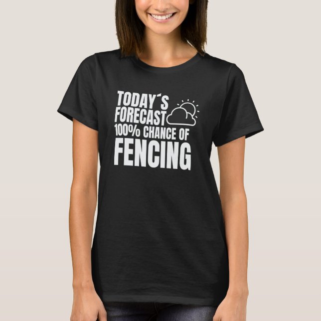 Fencing saying fencing trainer outfit fencing spor t shirt (Framsida)