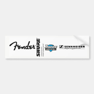 Fender shure Ibanez Bumper Sticker Bildekal