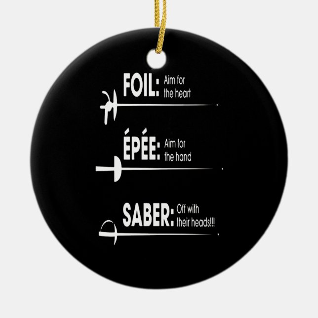 Fendets Gift | Jag vill alltid ha allt Julgransprydnad Keramik (Framsidan)