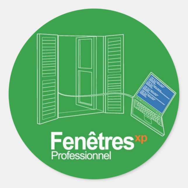 Fenetres Runt Klistermärke (Framsida)