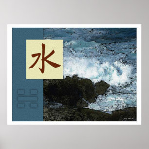 Feng Shui: Bagua Bilder: Vatten Landskap Poster
