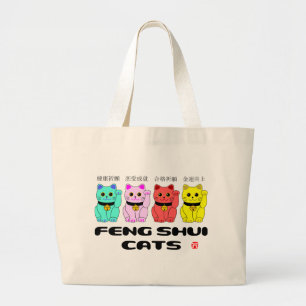 Feng shui cat-Beckoning cat Jumbo Tygkasse