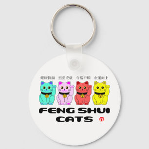 Feng shui cat-Beckoning cat Nyckelring