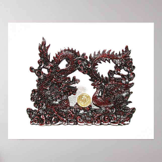 Feng Shui Dragon & Phoenix Poster (Framsidan)