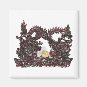 Feng Shui drake & Phoenix Magnet