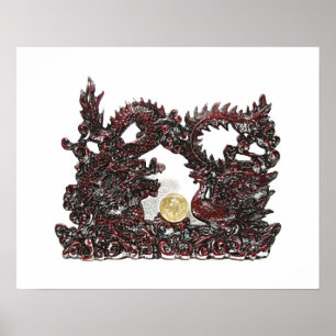 Feng Shui drake & Phoenix Poster
