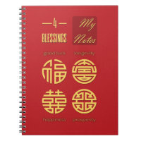 Feng Shui - Fyra Blessings Red