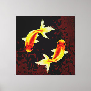Feng Shui Goldfish Canvastryck