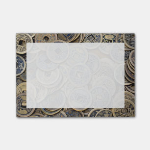 Feng Shui Lycka till Wealth China Mynt Post-it Block