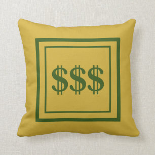 Feng Shui Prosperity Guld & Grönt Dekorativ kudde