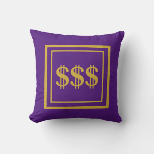 Feng Shui Prosperity Lila & Guld Dekorativ kudde
