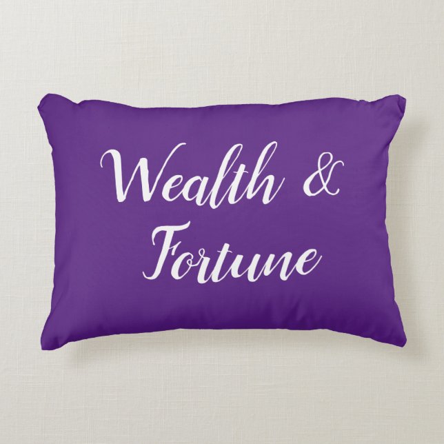 Feng Shui "Wealth & Fortune" accent Pillow Prydnadskudde (Framsidan)