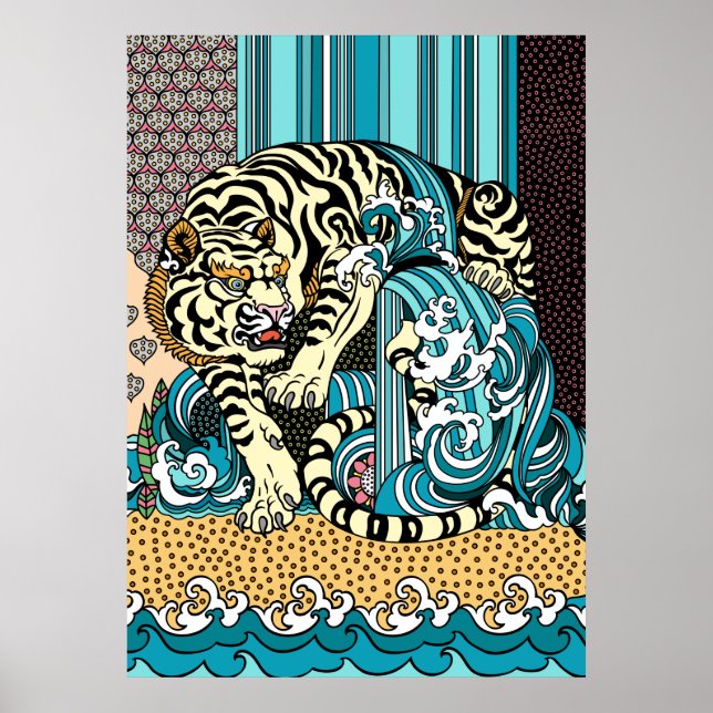 Feng Shui White Tiger Poster (Framsidan)
