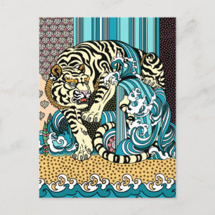 Feng Shui White Tiger-vykort Vykort