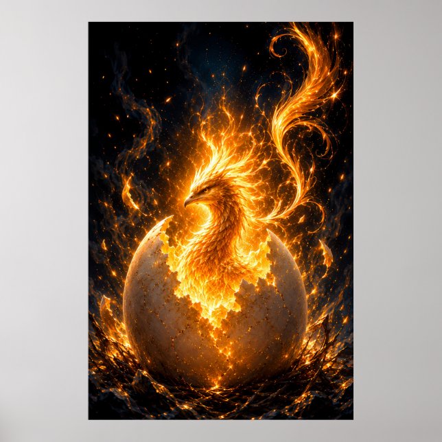 Fenix återfödd från den eviga lågan poster (Framsidan)