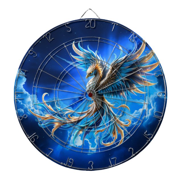 Fenix av den safirblå gryningen darttavla (Framsidan)