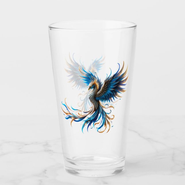 Fenix av den safirblå gryningen  glaskopp (Framsida)