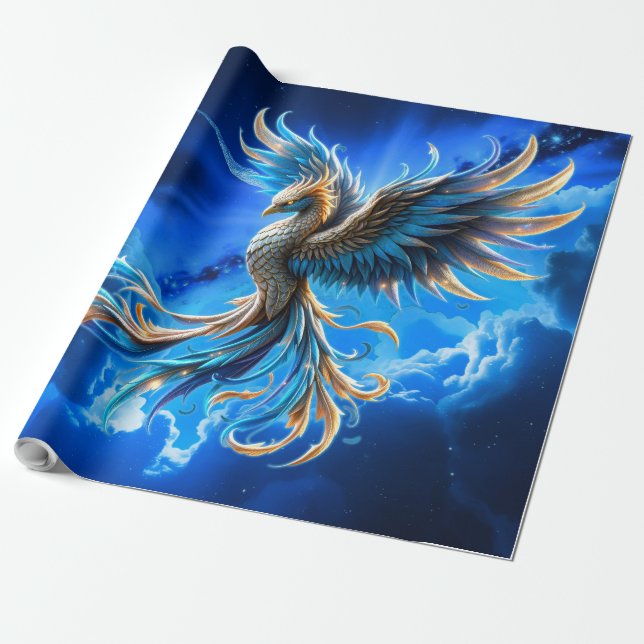 Fenix av den safirblå gryningen presentpapper (Utrullad)