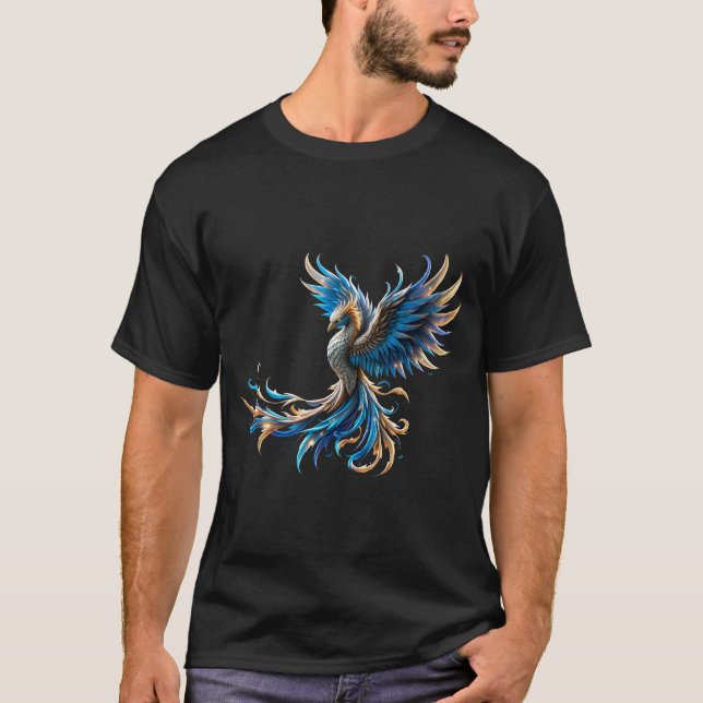 Fenix av den safirblå gryningen  t shirt (Framsida)