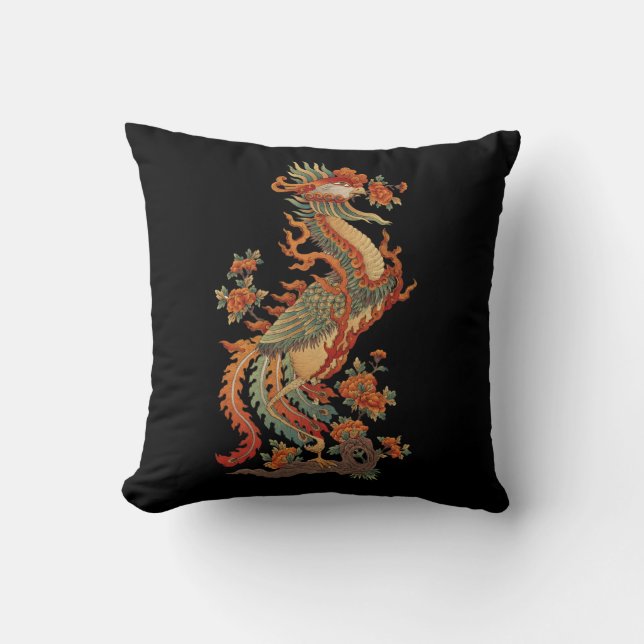 Fenix Feng kinesisk helig djur Kudde (Framsida)