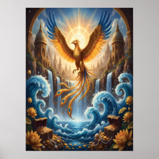 Fenix från det azurblå templet poster