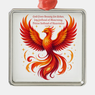 Fenix Jesaja 61:3 Julgransprydnad Metall