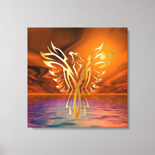 Fenix uppstiger canvastryck
