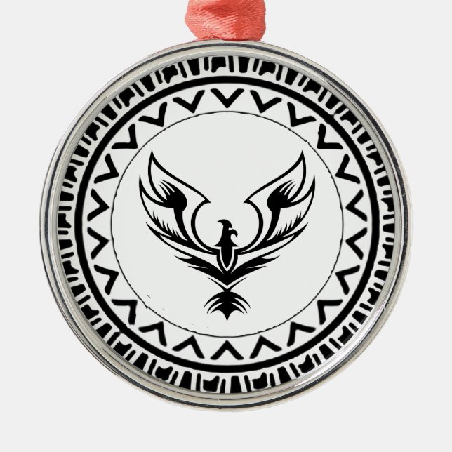 Fenixens uppgång julgransprydnad metall (Framsidan)