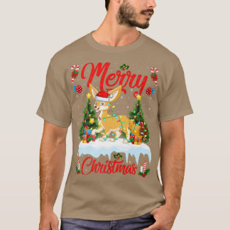 Fennec Fo Älskare Julafton Lighting Santa Fennec F T Shirt