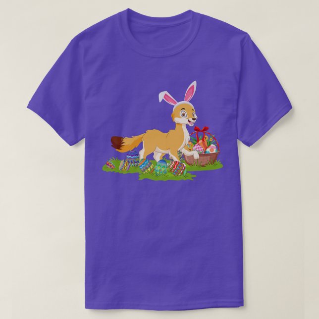 Fennec Fo Påskägg Hunting Bunny Fennec for Easte T Shirt (Design framsida)