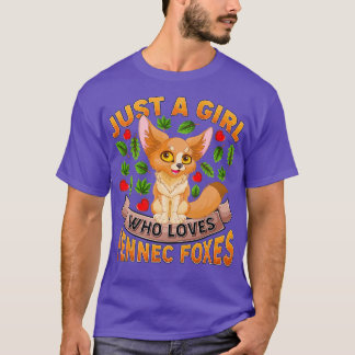 Fennec FoÄlskare är bara en flicka som Kärlek Fenn T Shirt