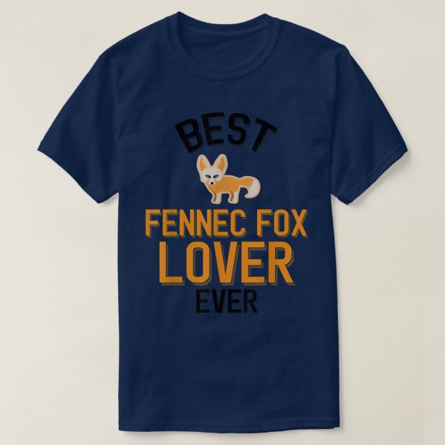 Fennec Fox Älskare T Shirt (Design framsida)