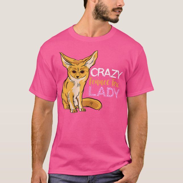 Fennec Fox Annoyed Dam Desert Animal Fennec Fox L T Shirt (Framsida)