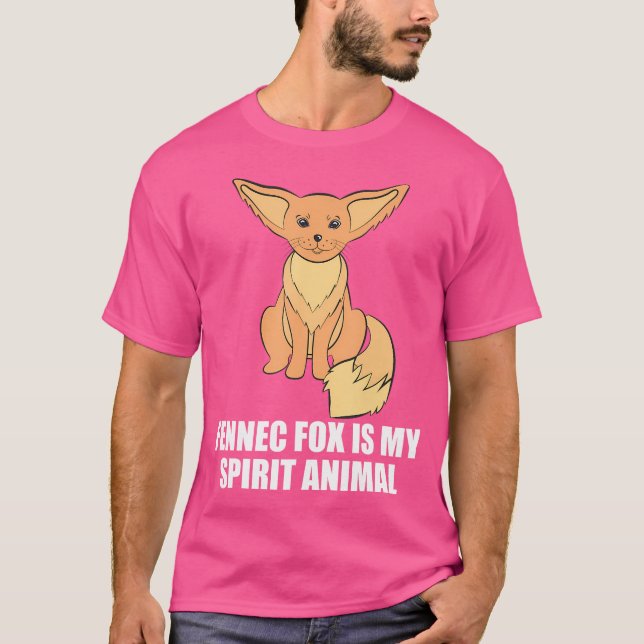 Fennec Fox är mitt andliga djurfoder Älskare T Shirt (Framsida)