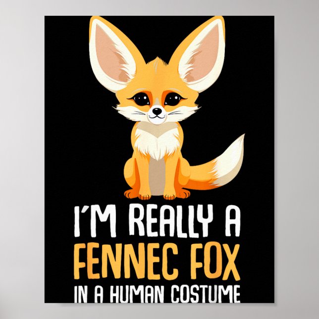 Fennec Fox Costume Girls Fox  Poster (Framsidan)
