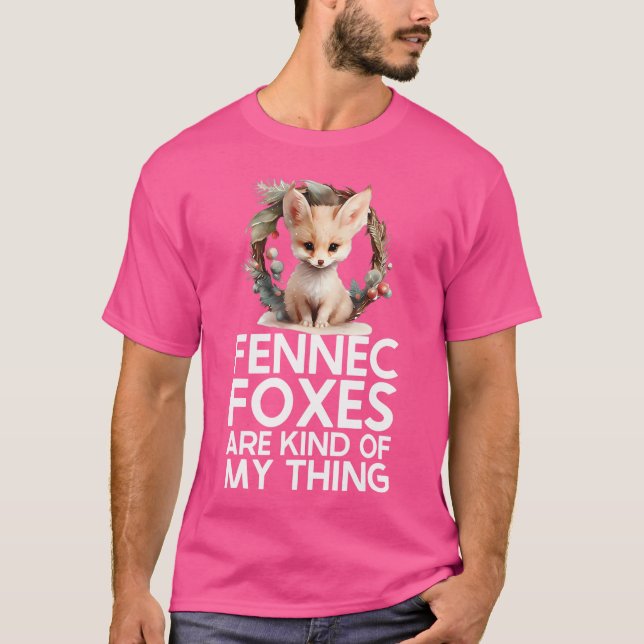 Fennec Fox Cute Fennic Foxes Fenec Animal Fox Kärl T Shirt (Framsida)