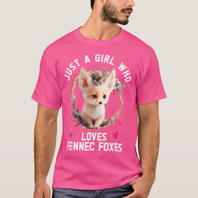 Fennec Fox Cute Fennic Foxes Fenec Animal Fox Kärl T Shirt (Framsida)
