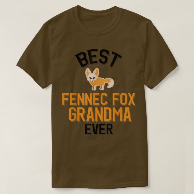 Fennec Fox Grandma T Shirt (Design framsida)