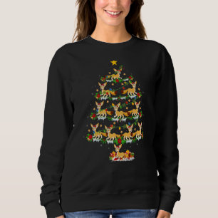 Fennec Fox Julafton Ljus Fennec Fox Julgran T Shirt