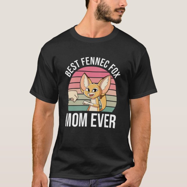 Fennec Fox Mamma Fennec Fox T Shirt (Framsida)