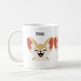 Fennec Fox Mugg, Fennec Fox Gift Kaffemugg