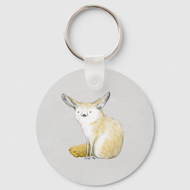 Fennec Fox Nyckelring (Framsida)