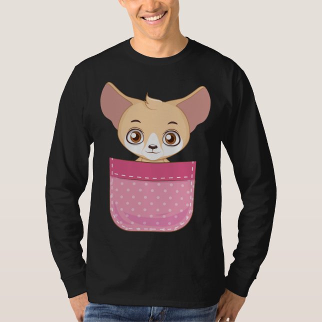 Fennec Fox Pocket Fennec Fox  Fennec Foxes T Shirt (Framsida)